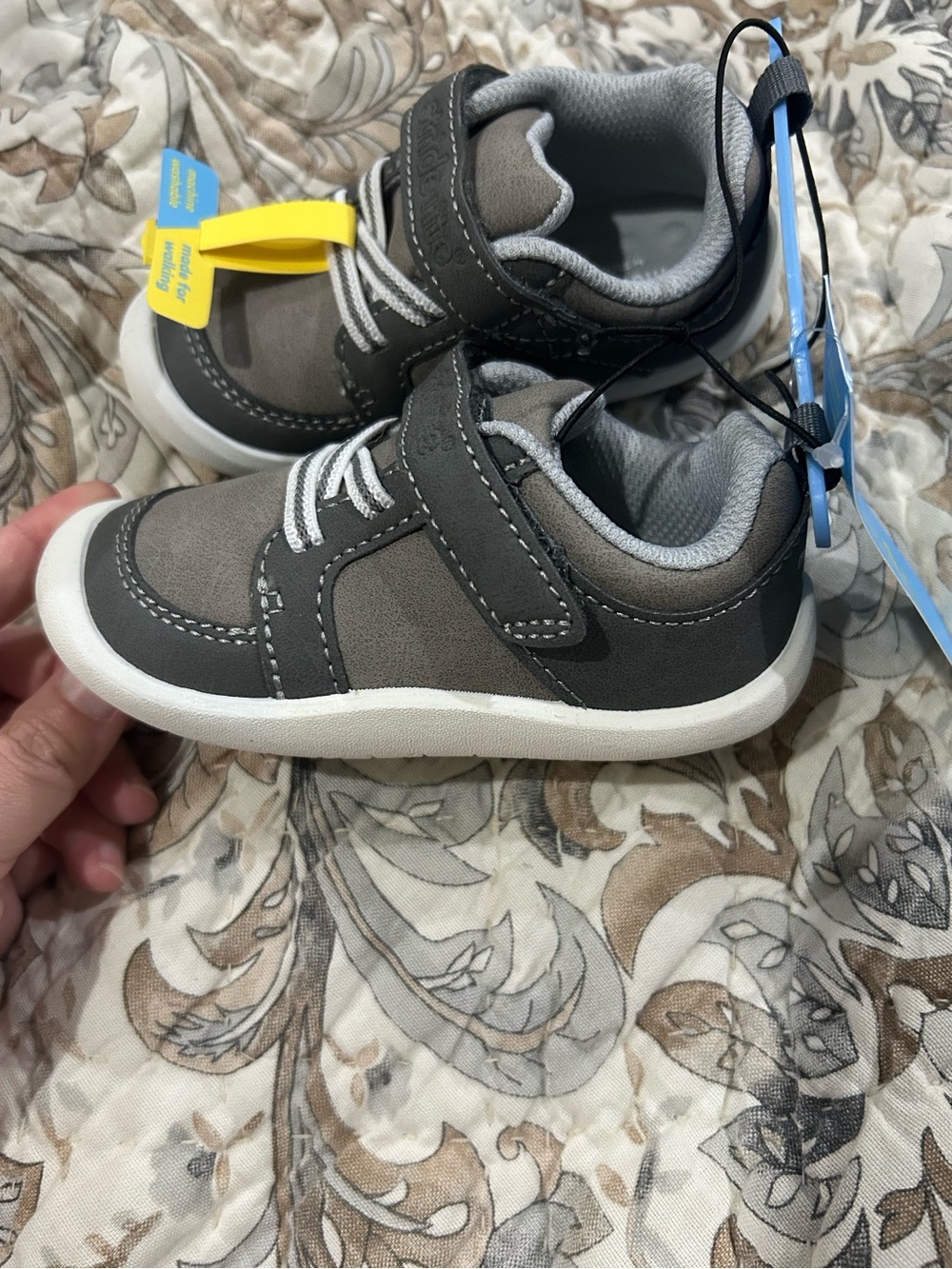 Munchkin by Stride Rite Grey Miller Shoes NWT
